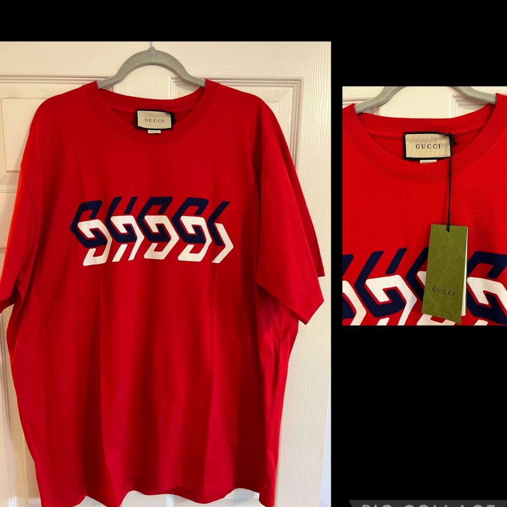 Gucci mirror print tshirt